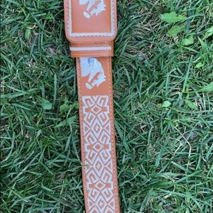 Men’s Mexican Embroidered Belt 100% Leather Madre in Mexico Cinto Artesanal